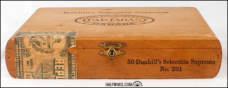 Partagas Dunhill Seleccion Suprema No. 281 Box 2.jpg Partagas Dunhill Seleccion Suprema No 281 Box 2