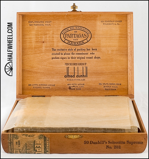 Partagas Dunhill Seleccion Suprema No. 281 Box 5.jpg Partagas Dunhill Seleccion Suprema No 281 Box 5