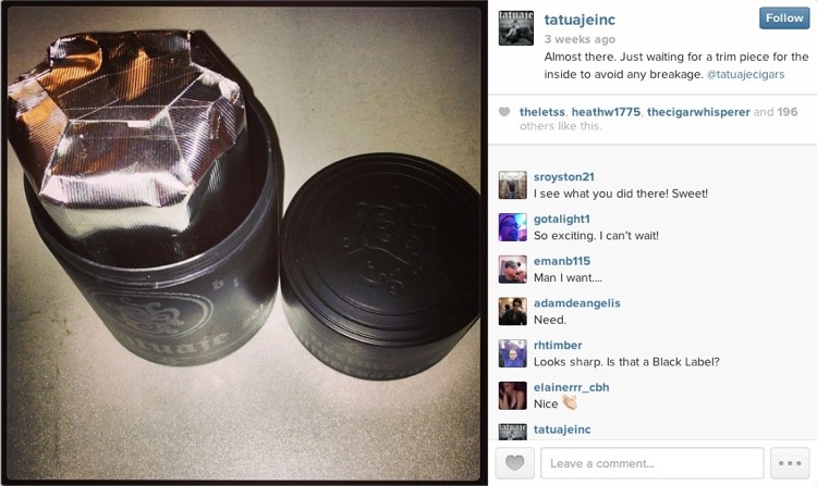 Tatuaje Jar Tweet.jpg 塔图阿赫黑标 TATUAJE BLACK LABEL CORONA GORDA 2013 雪茄